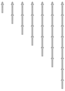 500mm 1000mm 1500mm 2000m 2500mm 3000mm Ringlock System Scaffolding Standard Vertical