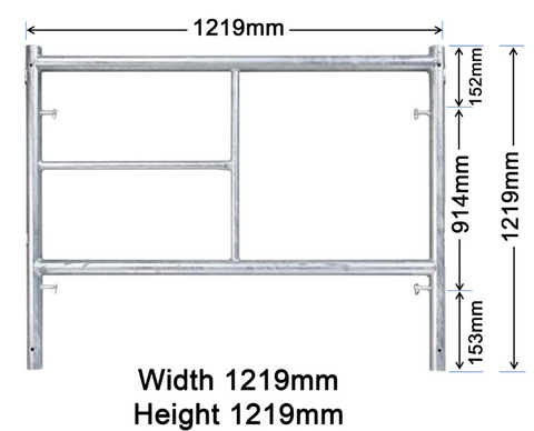 Powder Coated Pre-galvanized H Frame Scaffolding for Construction