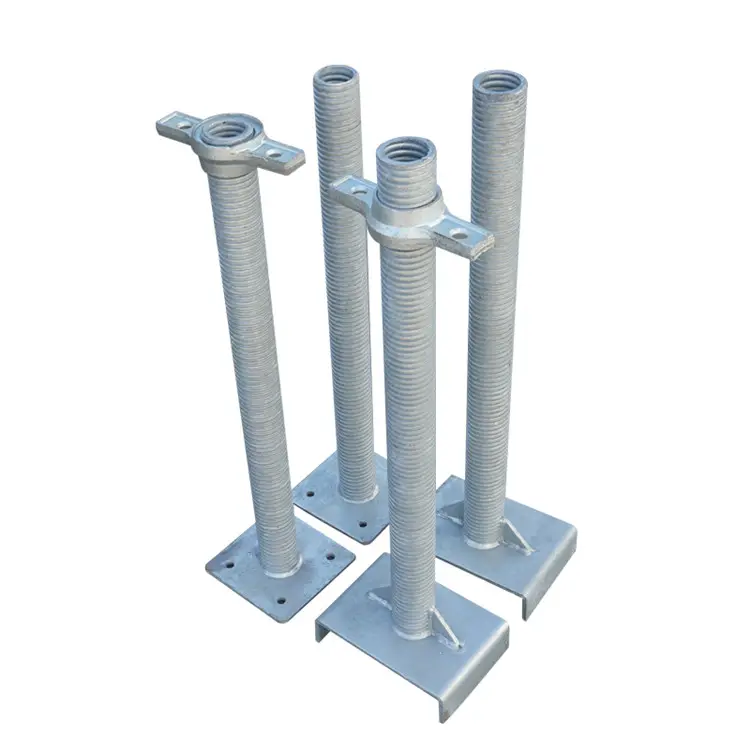 Galvanized Scaffolding Adjustable Base Jack U-head Jack
