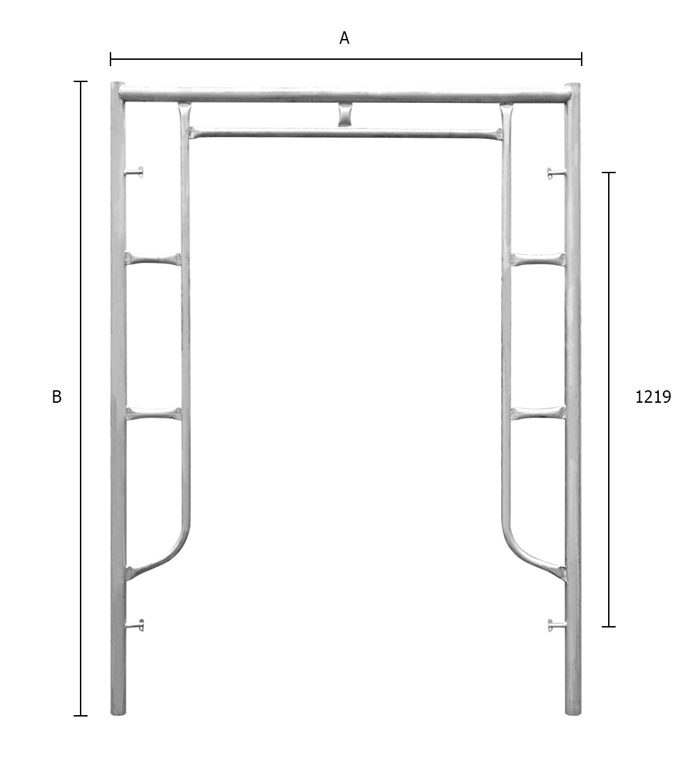 Factory Supply Walk-thru Scaffold Frame Main Frame Scaffolding
