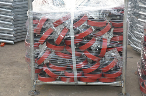 8" Cast-Iron Scaffolding Caster Wheel