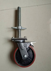  Scaffolding Mobile Caster Wheels with Brake & Screw Jack Base