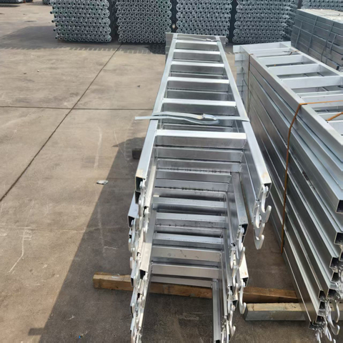 Scaffolding Steel Square Tube Ladder with Hook /monkey Ladder 