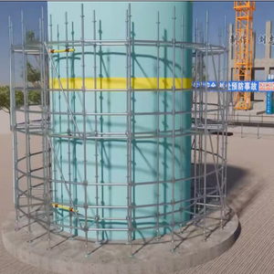 Andamio all round Ringlock Scaffoding for Circular Round Curved Facade for Building Construction