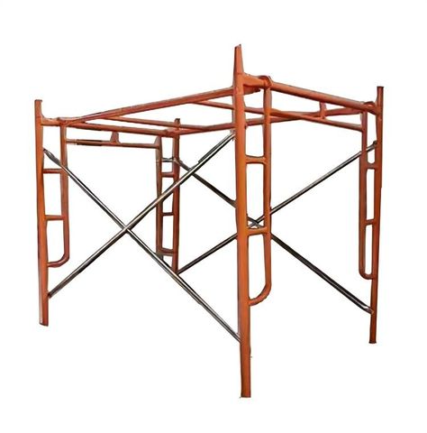 osha door frame scafolding with top cover or catwalk or plank 