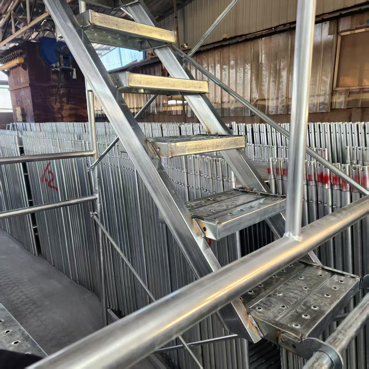 staircase with landing