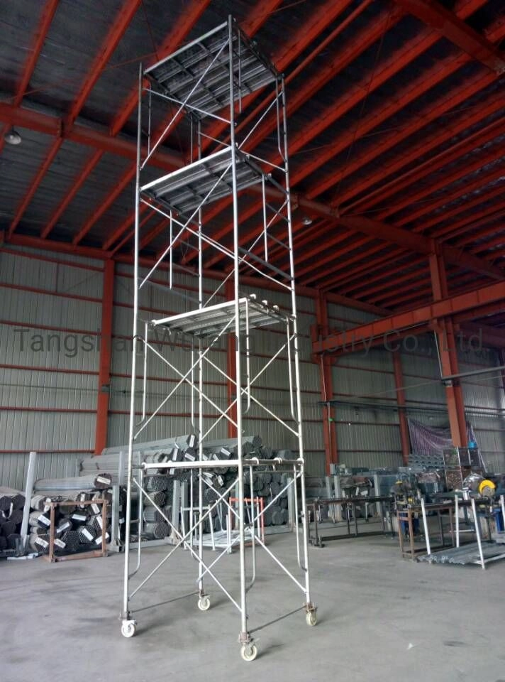 Mobile or rolling scaffolding Frame Scaffolding tower Advantages :