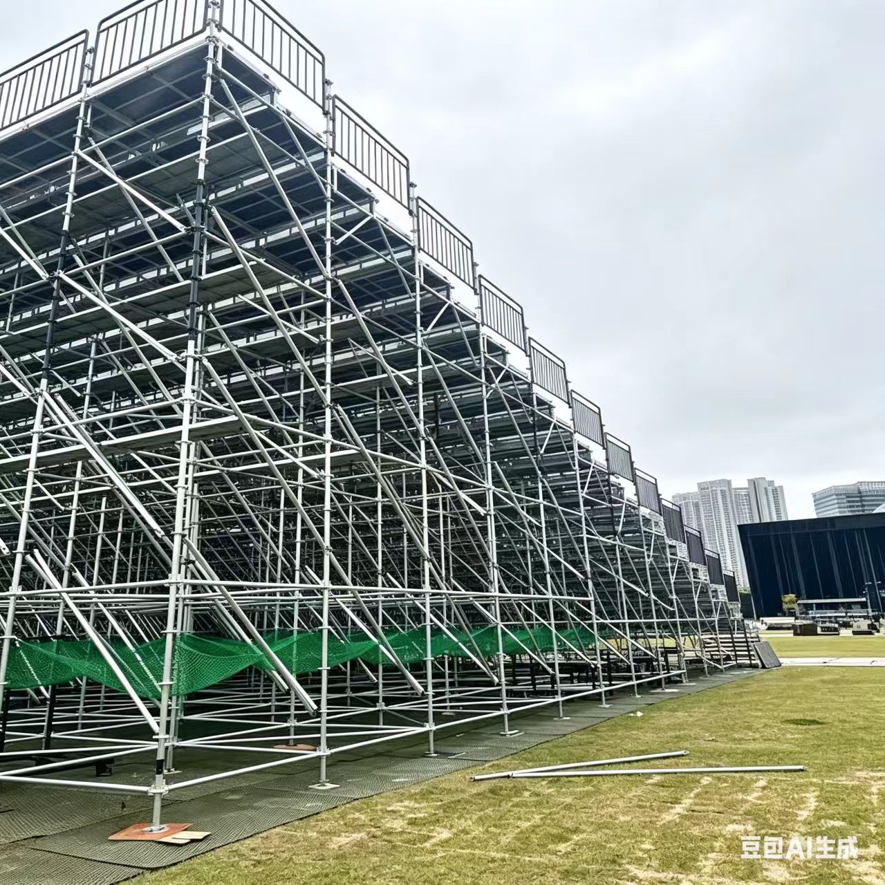 Steel Andamio All Round Ringlock Scaffoding Used for Andamio Safe Access Temporary Audience Stand Grandstand Construction Structure 