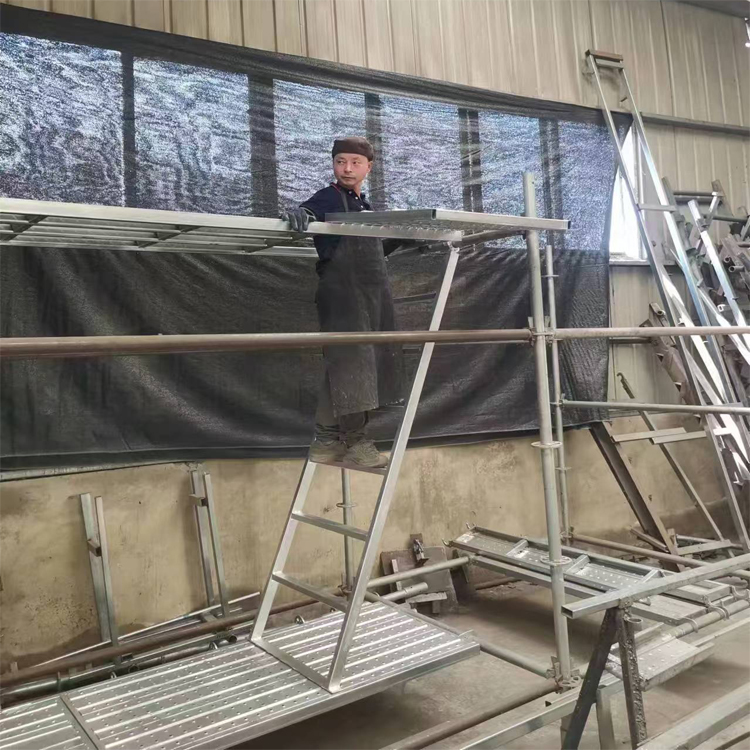 Steel catwalk platform with window &ladder for ringlock scaffold system 