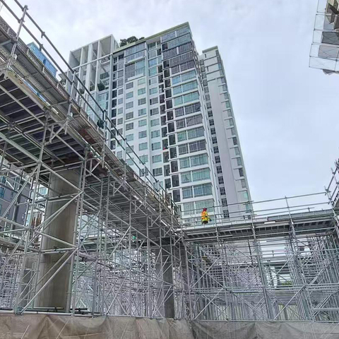 Steel Ringlock Scaffolding Platform Used for Cement Injection And Shoring Support System