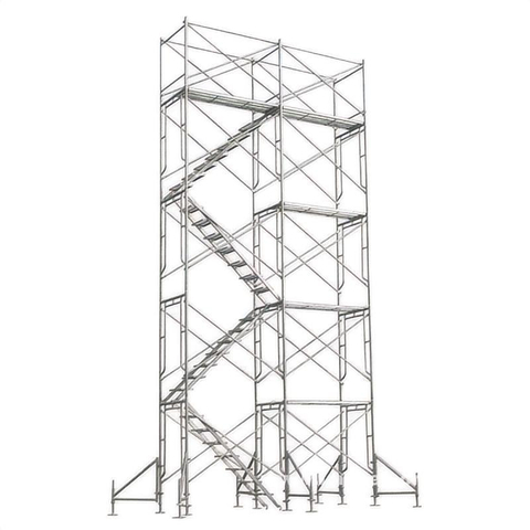 Mobile Steel Scaffold Frame Tower with Ladder &wheels 