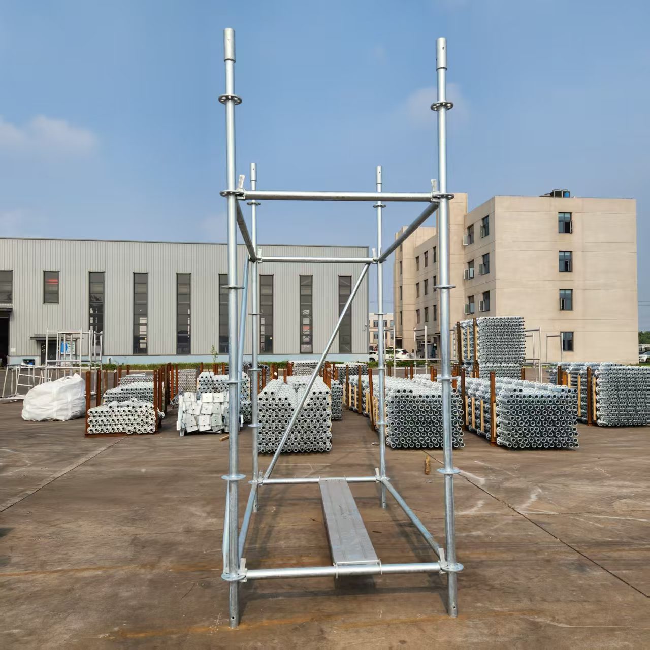 Steel Ringlock Scaffolding Platform Used for Cement Injection And Shoring Support System