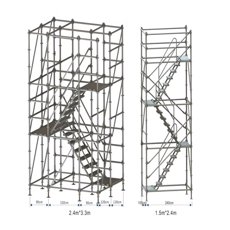Steel Ringlock Scaffolding Platform Used for Cement Injection And Shoring Support System