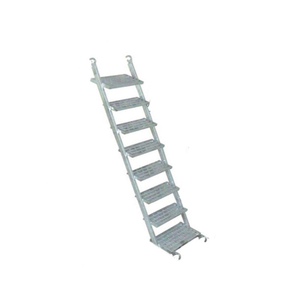 Steel Staircase with Landing and handrails for scaffolding tower 