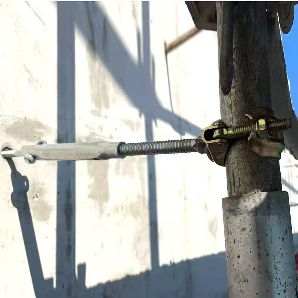 Steel Scaffold Wall Tie Connector (wall Tie + Ring Screw+Plastic Wall Insert+double Coupler ) for Construction