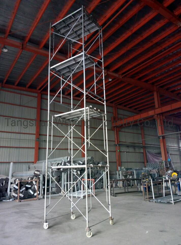 Mobile Steel Scaffold Frame with Wheels 