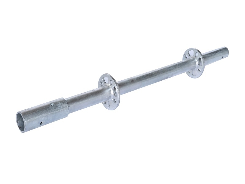 Ringlock scaffolding system on a construction site